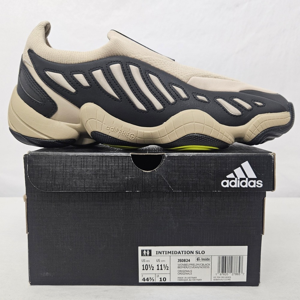 Adidas Intimidation SLO Slip-On Shoes JS0824 Wonder Beige Black Mens Size 10.5